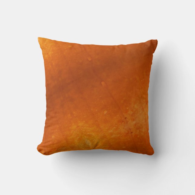 Modern Solid orange  pumpkin orange  pillow (Front)