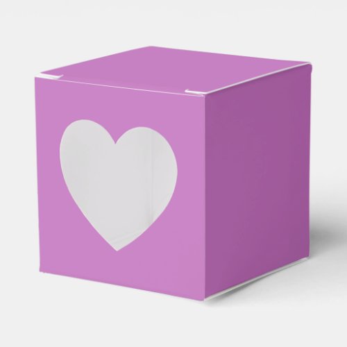 Modern Solid Orchid Purple Simple Chic Elegant Favor Boxes