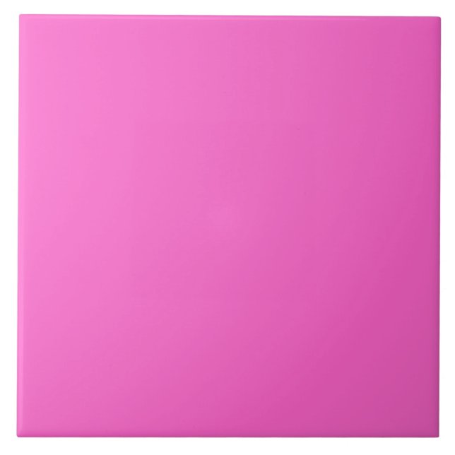 Modern Solid Pink Ceramic Tile (Front)