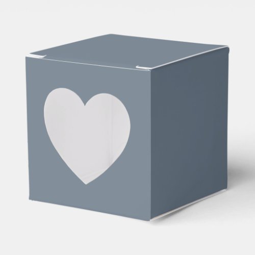 Modern Solid Slate Gray Grey Simple Chic Elegant Favor Boxes