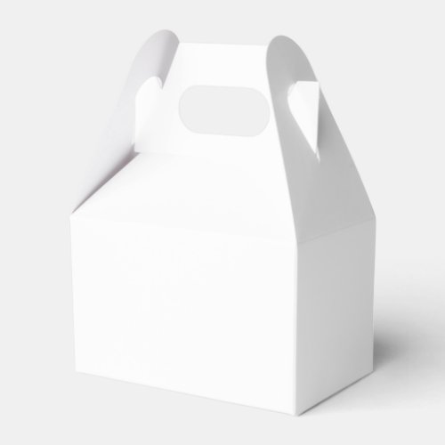 Modern Solid White Simple Chic Elegant Favor Boxes