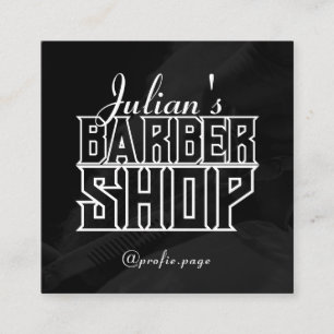 Modern sophisticated elegant square business card