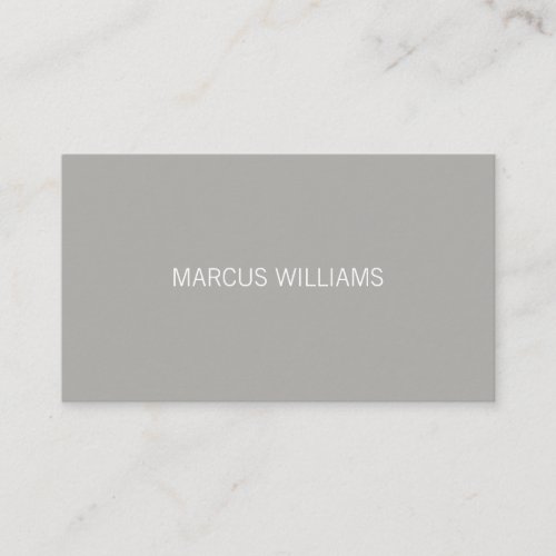Modern Sophisticated Gray Business Card