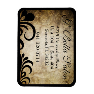 Modern Sophisticated Salon Business Magnets