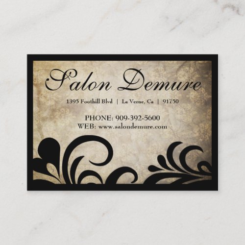 Modern Sophisticated Salon Gift Certificates Business Card Templates