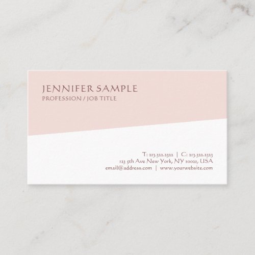 Modern Sophisticated Simple Professional Template Business Card