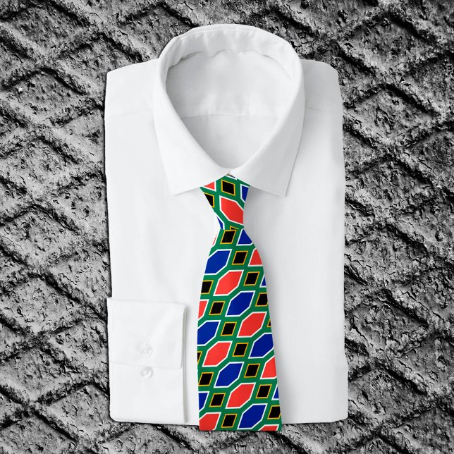 Modern South Africa Ties, African Flag fashion Neck Tie (Creator Uploaded)