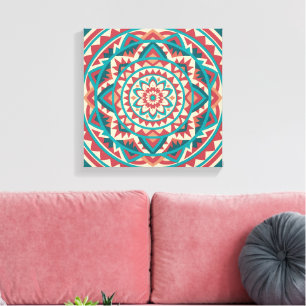 Modern Southwest Mandala Canvas Print