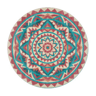 Modern Southwest Mandala Cutting Board