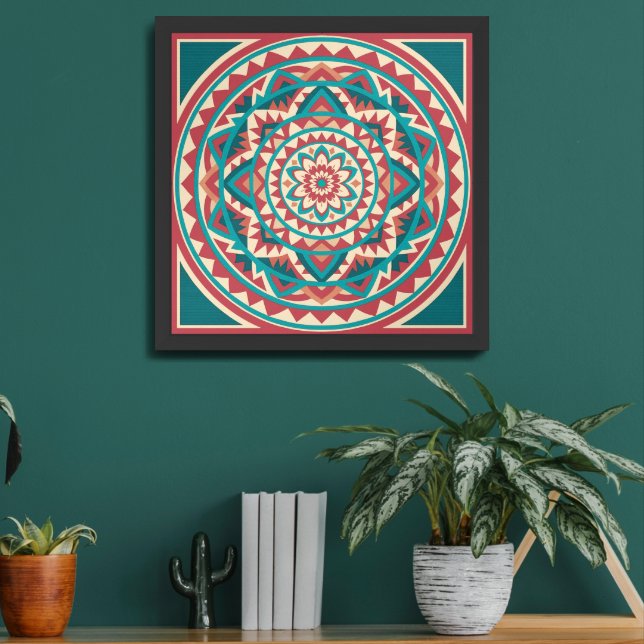 Modern Southwest Mandala  Framed Art (Living Room 2)