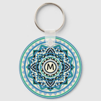 Modern Southwest Mandala Keychain