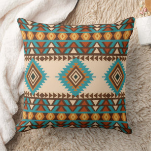 Modern Southwest Style Throw Pillow