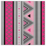 Modern Southwestern Geometric, Pink and Gray Fabric