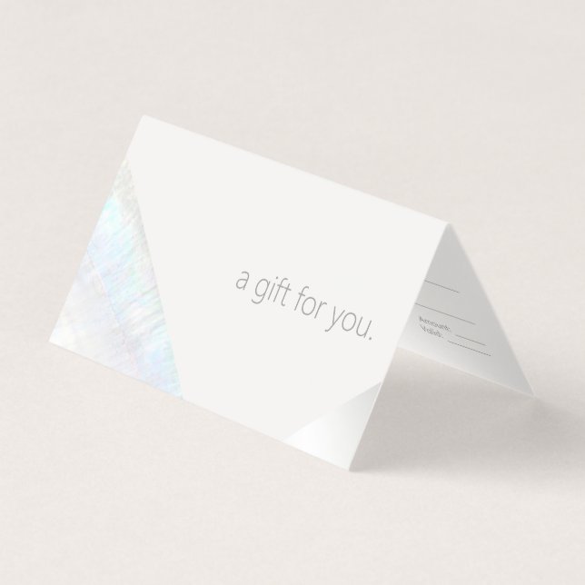 Modern Spa beauty Salon Gift Certificate (Front)