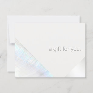 Modern Spa beauty Salon Gift Certificate Thank You Card