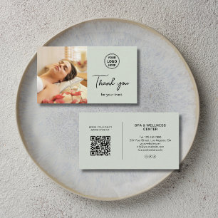Modern Spa Massage Therapist Thank You Card