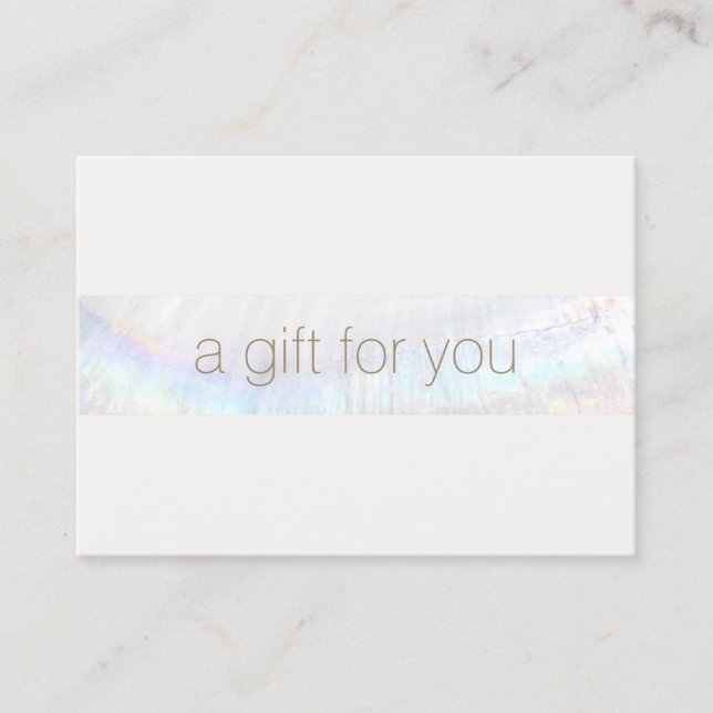 Modern Spa Salon Tropical Gift Certificate  (Front)