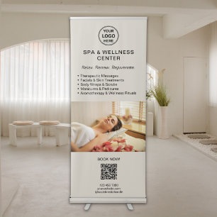Modern Spa Wellness Center Promotional Business Retractable Banner