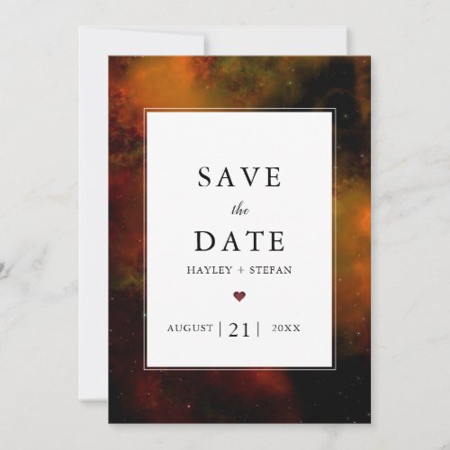Modern Space Science Fiction Wedding Save The Date