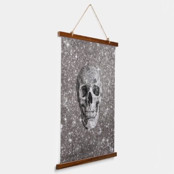 Modern Sparkling Skull  Hanging Tapestry by MehrFarbeImLeben at Zazzle