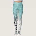 Modern Sparkly Aqua White Marble Glitter Gradient Leggings<br><div class="desc">This modern and glamorous design is a fusion of two popular design trends; glitter and marble. It features aqua blue faux printed glitter sequin striped gradient ombre on top of a white and black contemporary marble stone background. It's elegant, chic, and stylish! ***IMPORTANT DESIGN NOTE: For any custom design request...</div>