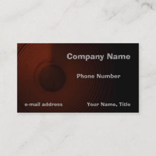 Modern Speaker Red to Black Business Card