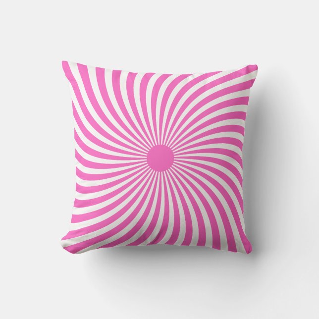 Modern Spiral Throw Pillow: A Touch of Elegance Pillow (Front)