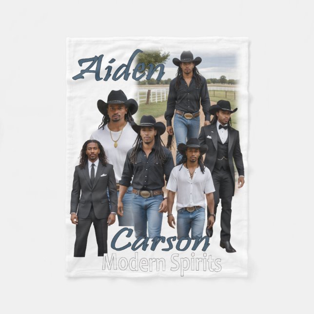 Modern Spirits Aiden Carson Cover Art Sherpa Throw Fleece Blanket (Front)