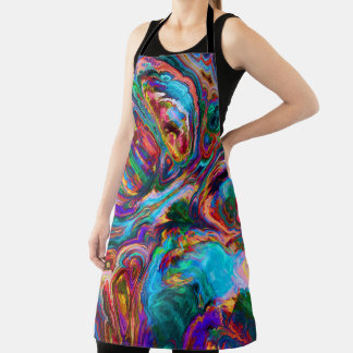 Modern Splash of Paints Apron