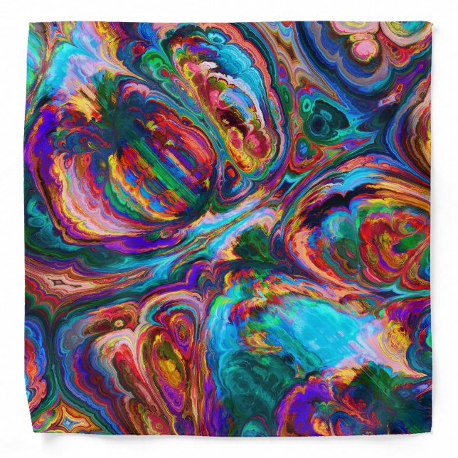 Modern Splash of Paints Bandana (Front)