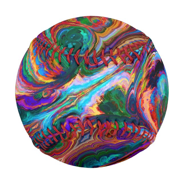 Modern Splash of Paints Baseball (Front)