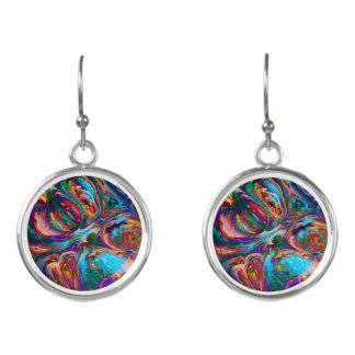 Modern Splash of Paints Earrings