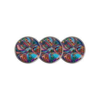 Modern Splash of Paints Golf Ball Marker