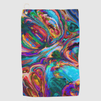 Modern Splash of Paints Golf Towel