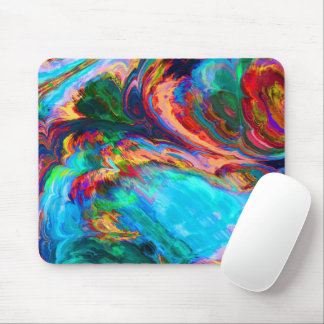 Modern Splash of Paints Mouse Pad