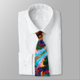 Modern Splash of Paints Neck Tie