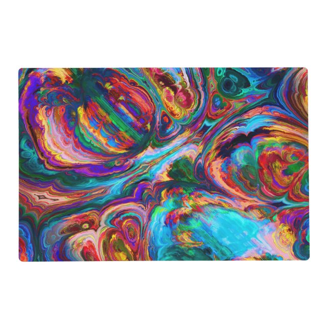 Modern Splash of Paints Placemat (Front)