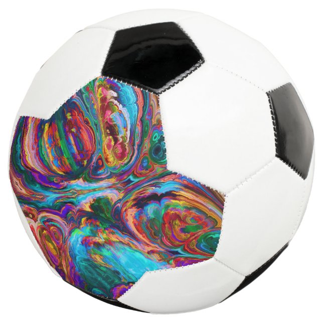 Modern Splash of Paints Soccer Ball (Three Quarter)