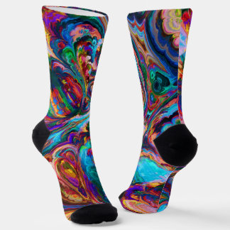 Modern Splash of Paints Socks