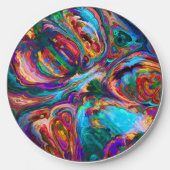 Modern Splash of Paints Wireless Charger (Front)