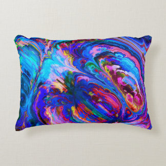 Modern Splash of Purple Hue Paints Accent Pillow