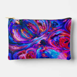 Modern Splash of Purple Hue Paints Accessory Pouch