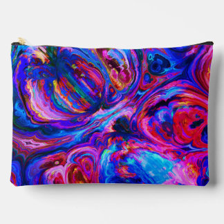 Modern Splash of Purple Hue Paints Accessory Pouch