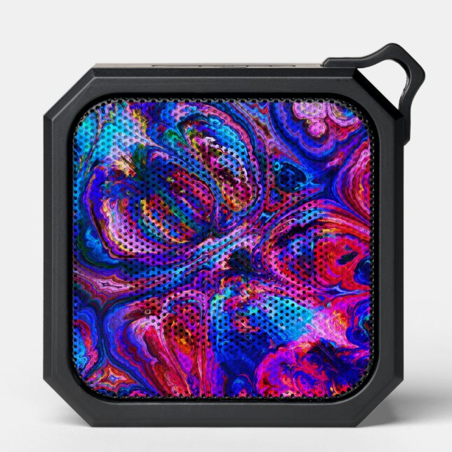 Modern Splash of Purple Hue Paints Bluetooth Speaker (Front)