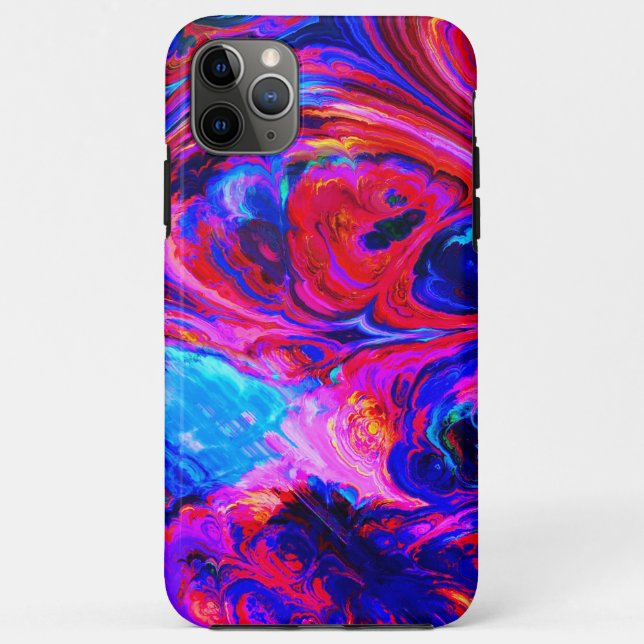 Modern Splash of Purple Hue Paints Case-Mate iPhone Case (Back)
