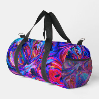 Modern Splash of Purple Hue Paints Duffle Bag