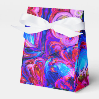 Modern Splash of Purple Hue Paints Favor Boxes