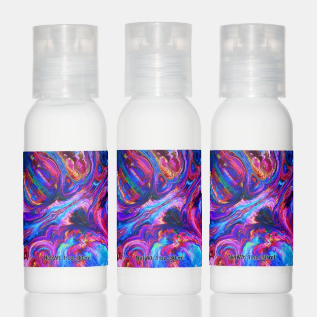 Modern Splash of Purple Hue Paints Hand Lotion (Set)