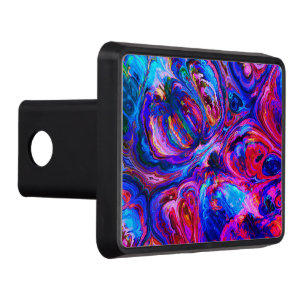 Modern Splash of Purple Hue Paints Hitch Cover