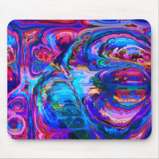 Modern Splash of Purple Hue Paints Mouse Pad